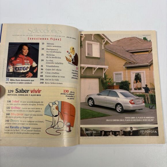 2004 Celia Cruz Milka Duno TOYOTA CAMRY Selecciones Reader’s Digest Spanish Car - Picture 4 of 6